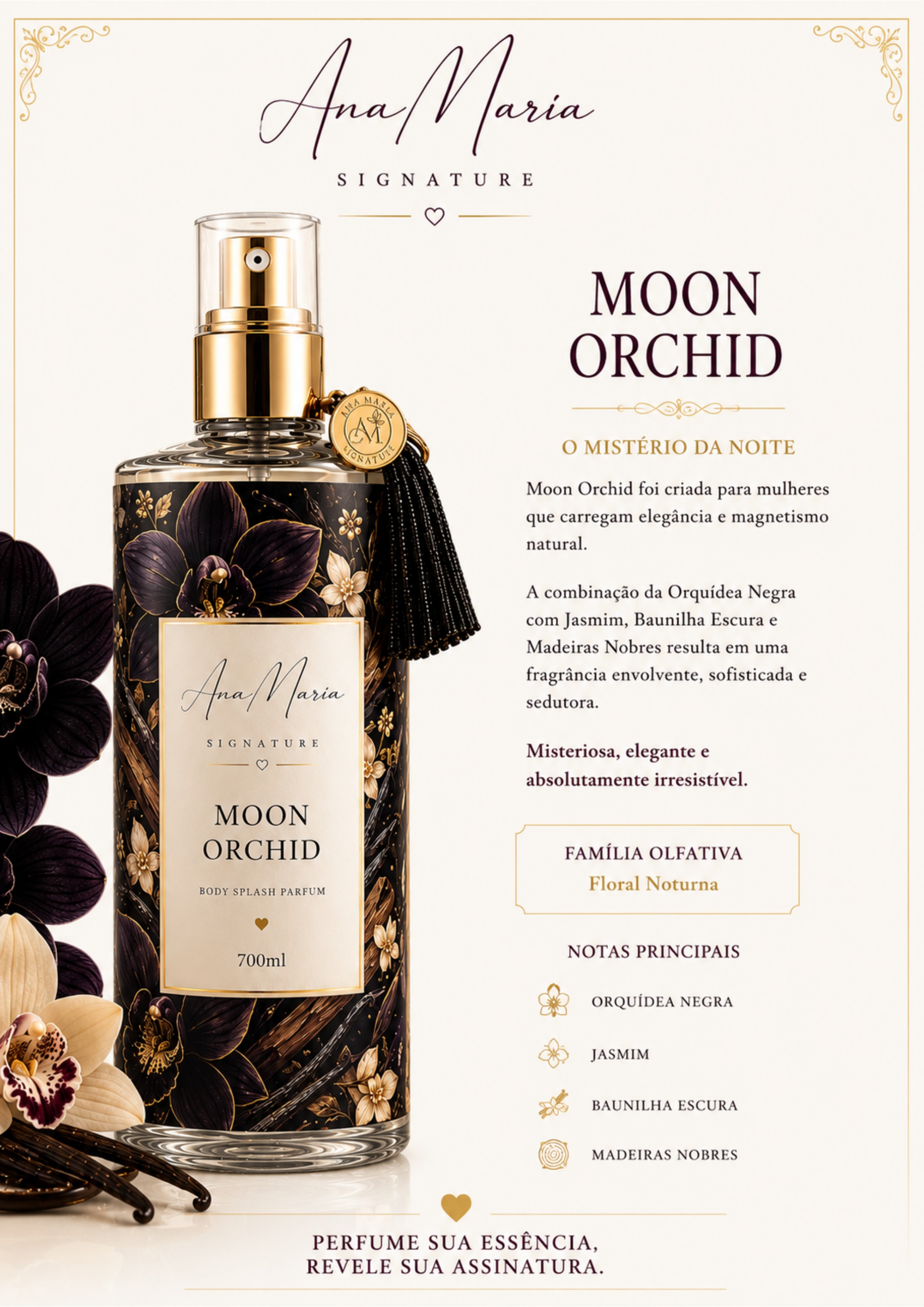 Fragrância Moon Orchid — composição floral